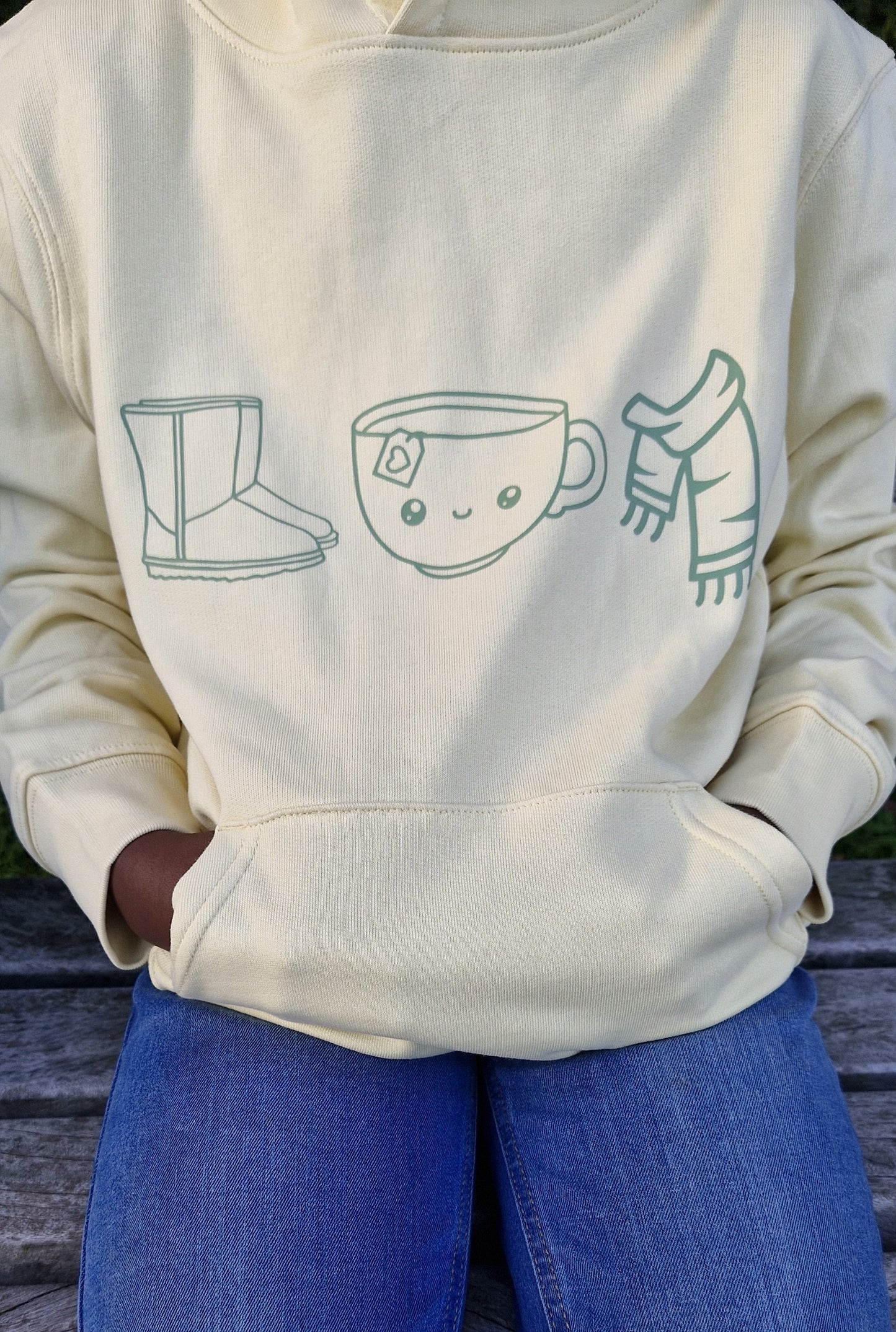 Hoodie - Cozy Autumn (boots, cup & scarf)